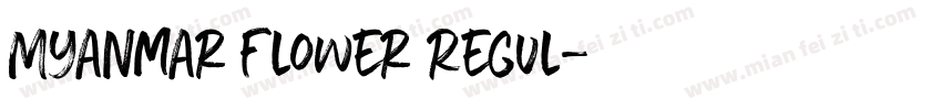 Myanmar Flower Regul字体转换
